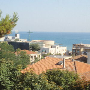 Veduta dal Pese Alto del Palazzo Sirena in ritrutturazione, Agosto 1993
